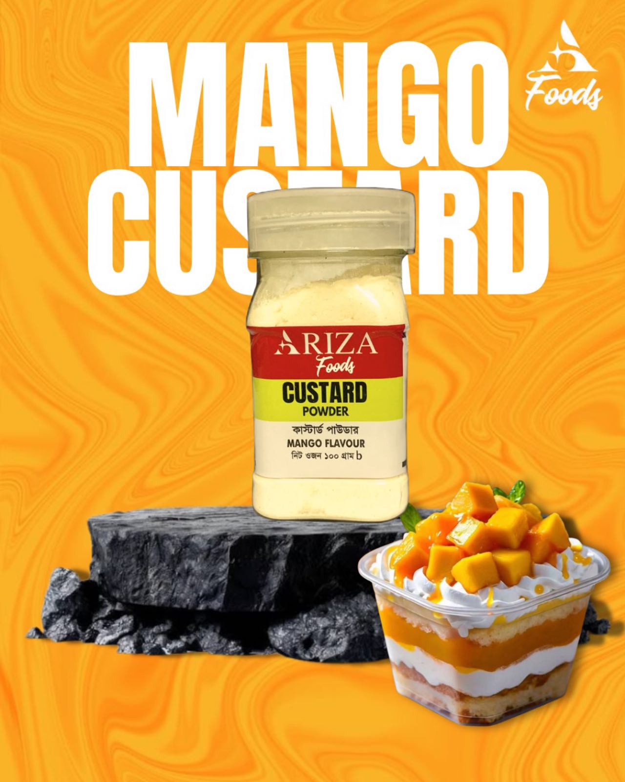 Ariza Mango Custard Powder